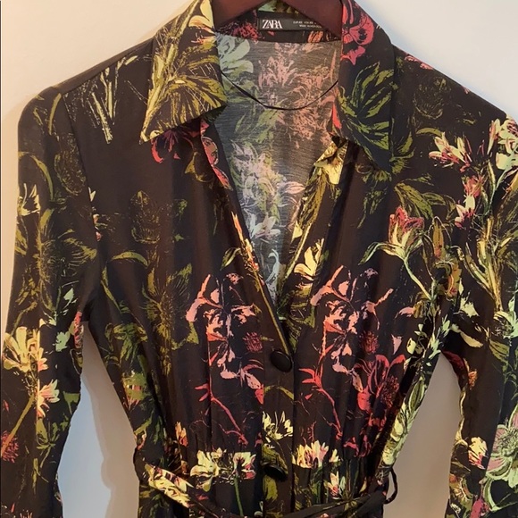 LAST CHANCE! Zara Flora Midi Shirt Dress - Picture 3 of 7
